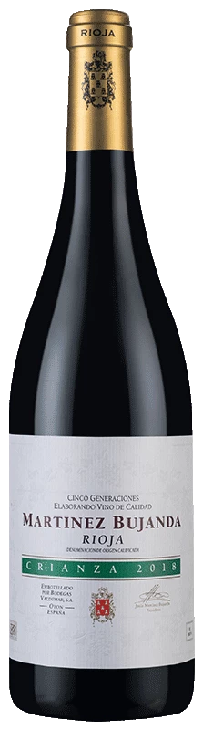 Familia Martínez Bujanda Crianza Tempranillo 2018