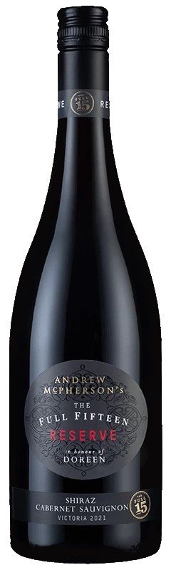 Andrew McPherson's The Full Fifteen Reserve Doreen's Shiraz 2021
